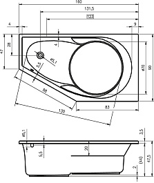 Riho Акриловая ванна YUKON PLUG & PLAY 160 L – фотография-3